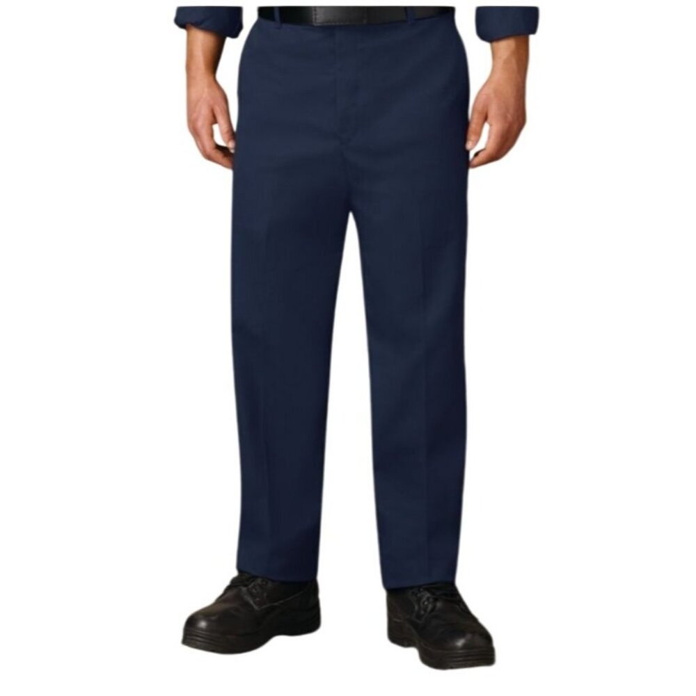 Red Kap Mens Navy Work Pants Style #PT20 Size 33W x 34L Career Construction